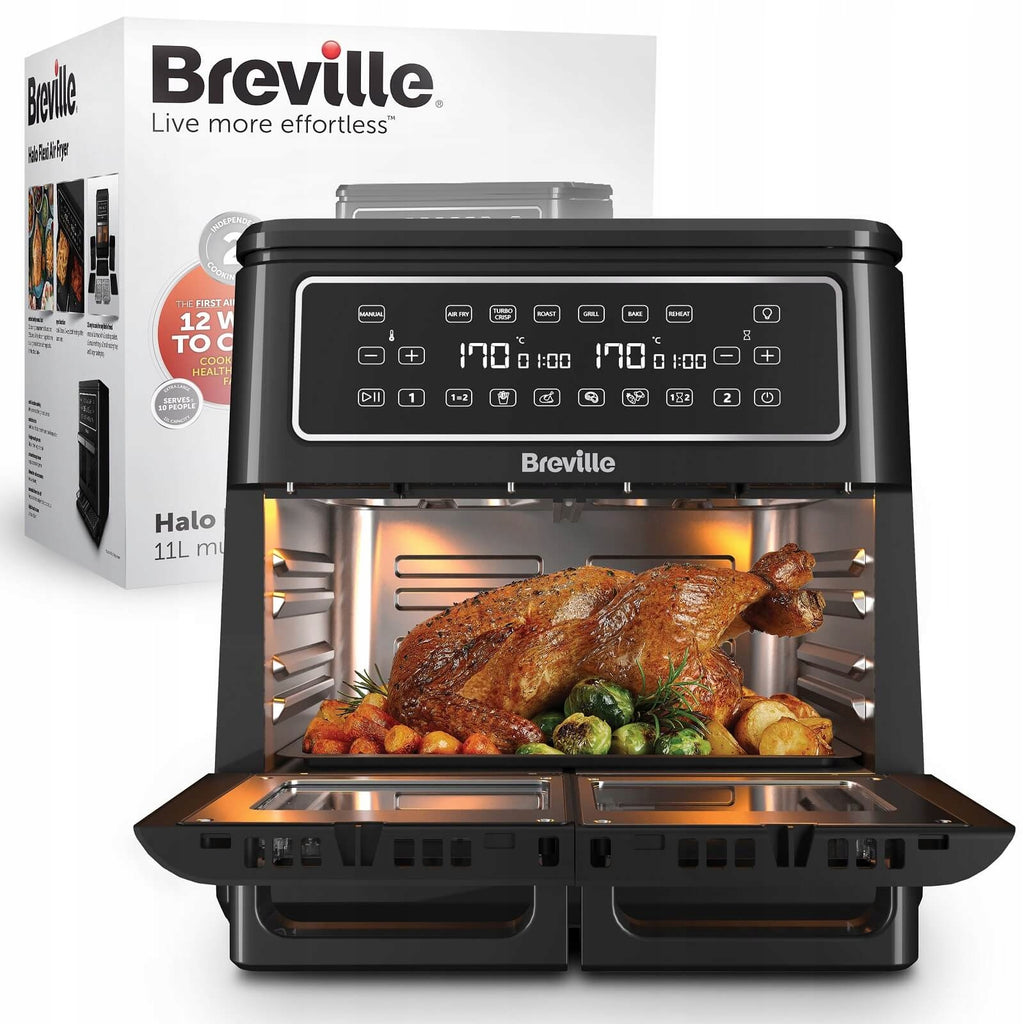 Frytkownica beztłuszczowa Breville VDF130X 11L 2400W Air Fryer dual zone