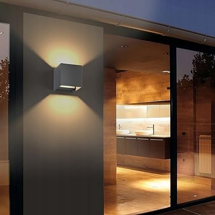 Kinkiet K-Bright 12W IP65 LED ciepły biały Góra/dół