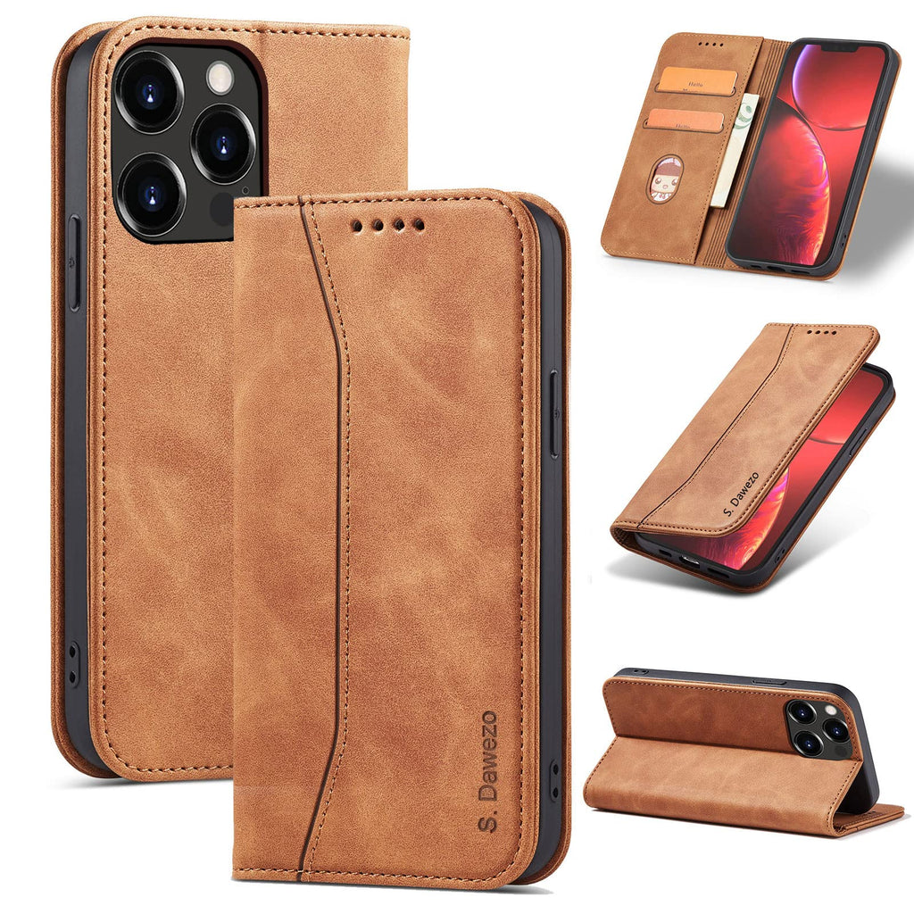S. Dawezo Etui iPhone 13 Pro Max Skóra PU