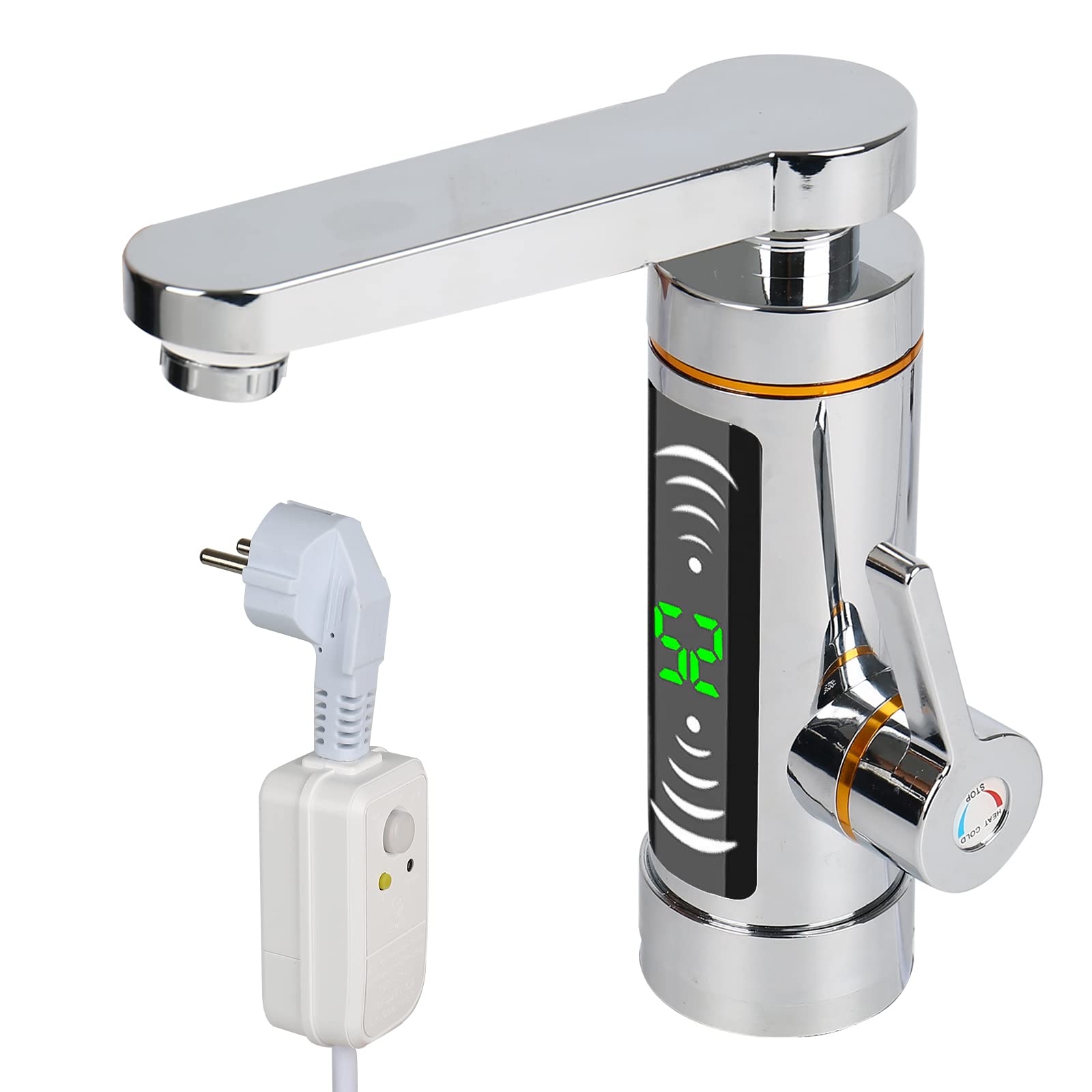 Elektryczny kran z podgrzewaczem 3000W, LED, obracany 360°