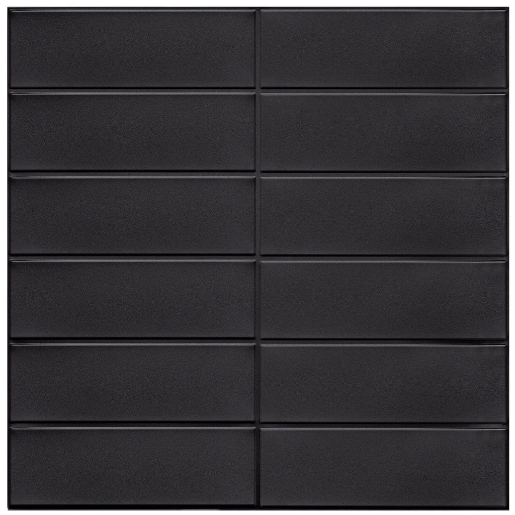 Płytki ścienne 3D WoStick  czarne 10szt samoprzylepne do kuchni łazienki