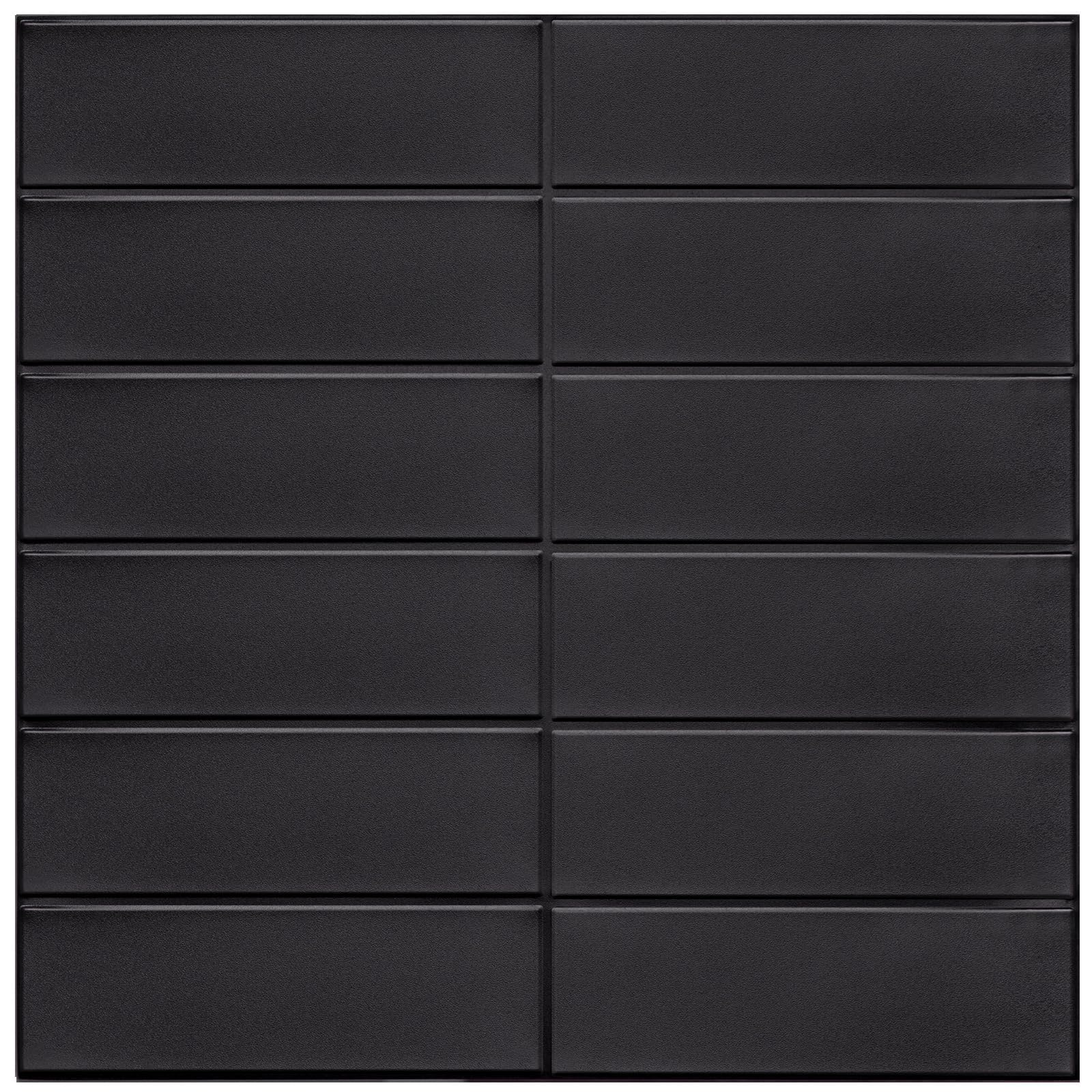 Płytki ścienne 3D WoStick  czarne 10szt samoprzylepne do kuchni łazienki