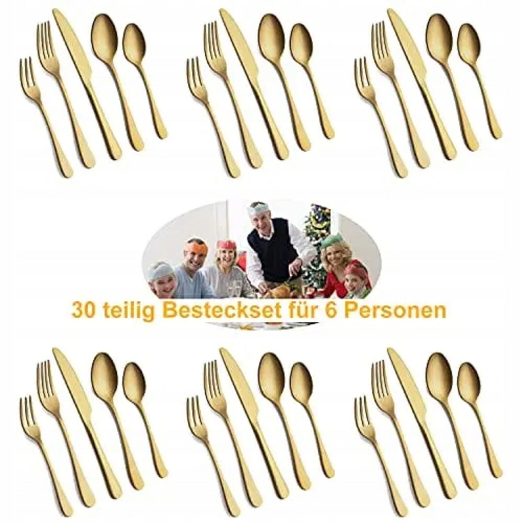 Zestaw sztućców BEWOS dla 6 osób 30-częściowy zestaw