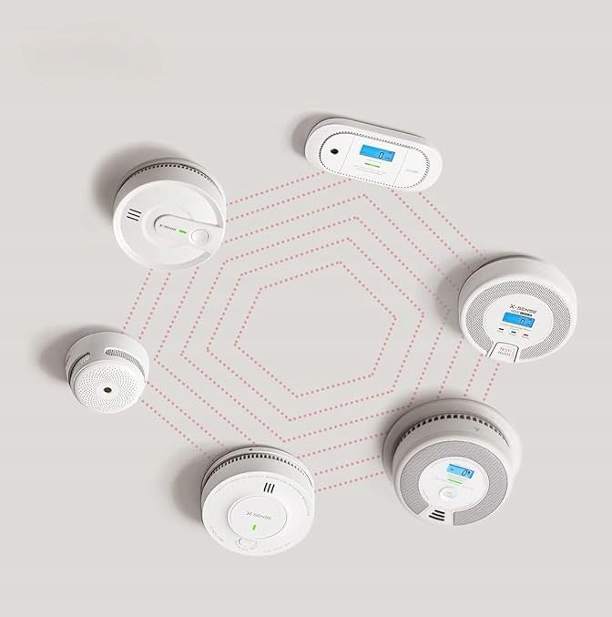 Czujnik X-Sense XC01-M alarm dźwiękowy, wyświetlacz