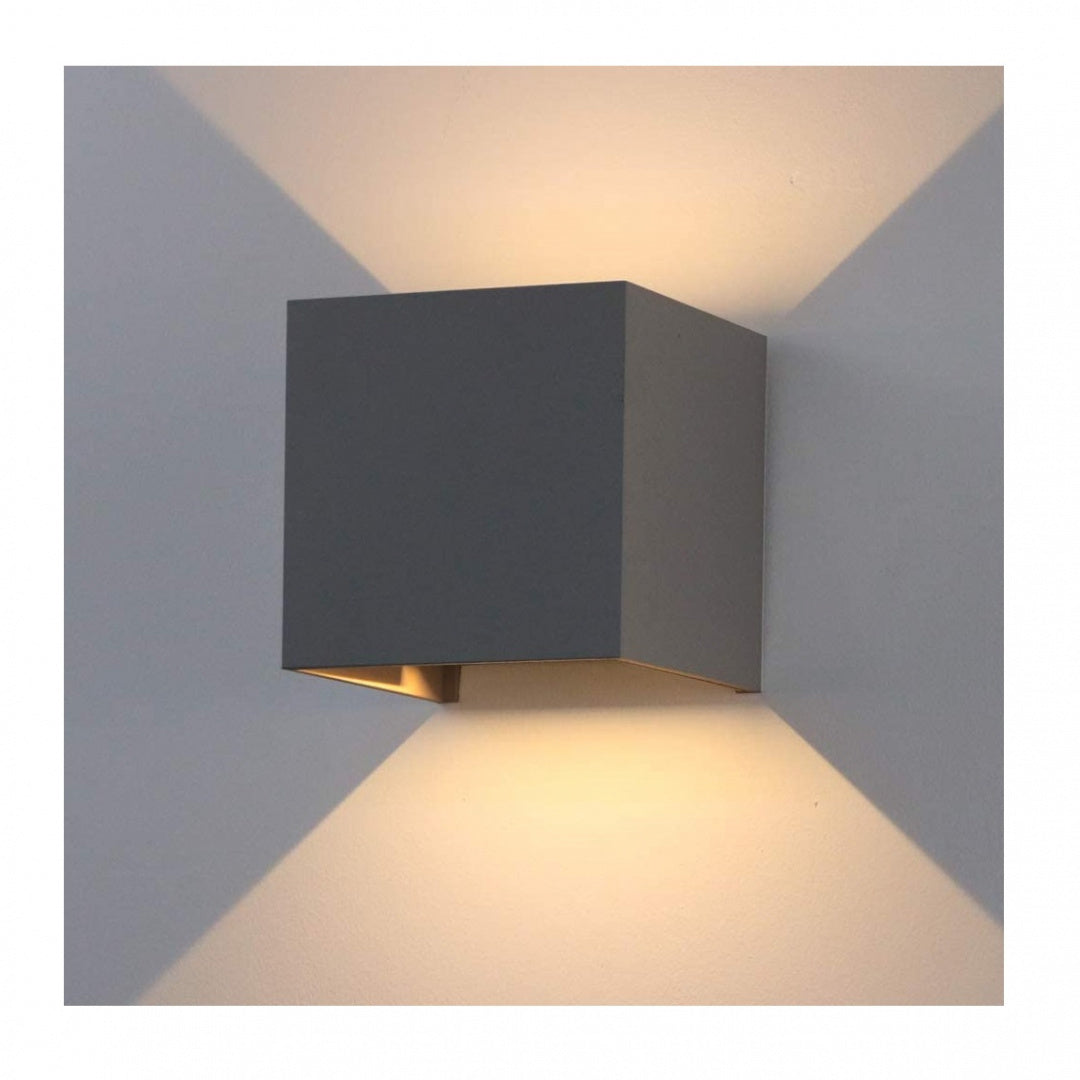 Kinkiet K-Bright 12W IP65 LED ciepły biały Góra/dół