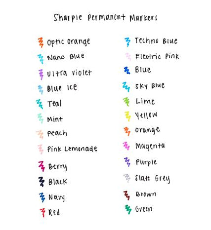 Marker permanentny Wodoodporny Sharpie 16 szt.