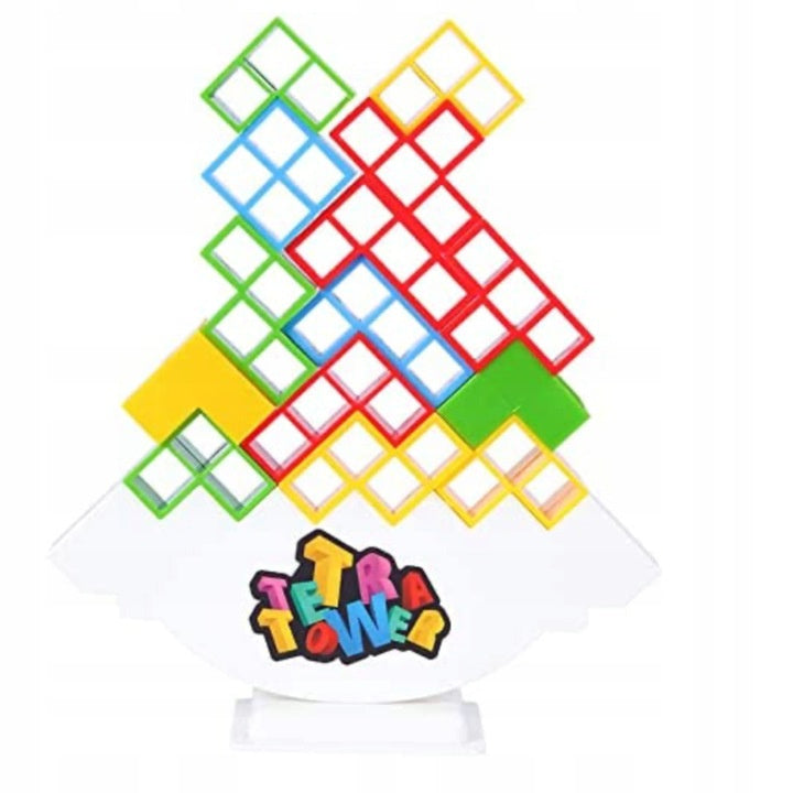 GRA EDUKACYJNA UKŁADANKA TETRA TOWER DLA DZIECI WIEŻA 3D TETRIS